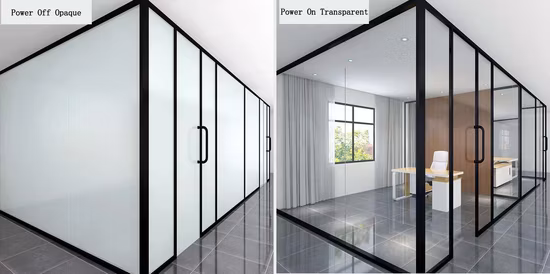 Smart Switchable Glass Laminated Dimming Glass Privacy-Protecting Glass for Office/House/Hotel