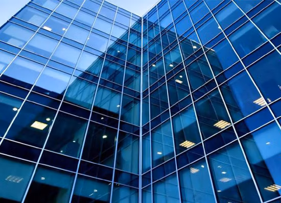 Frameless Flat Curved Exterior Low-E Tempered Insulating Glass for Curtain Wall Cladding